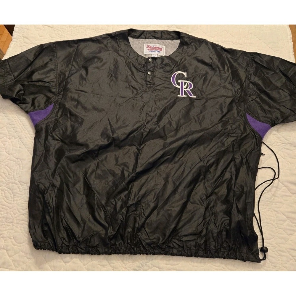 Colorado Rockies Shirt - 2XL Batting Shirt by Starter MLB Men's XXL CR